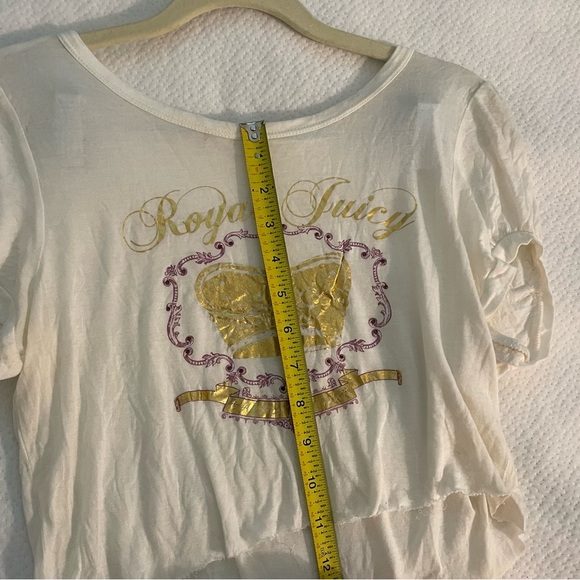 Y2K BUNDLE Crop Tops Juicy Graphic and blue Crop Tops women’s tops Small - Picture 4 of 11